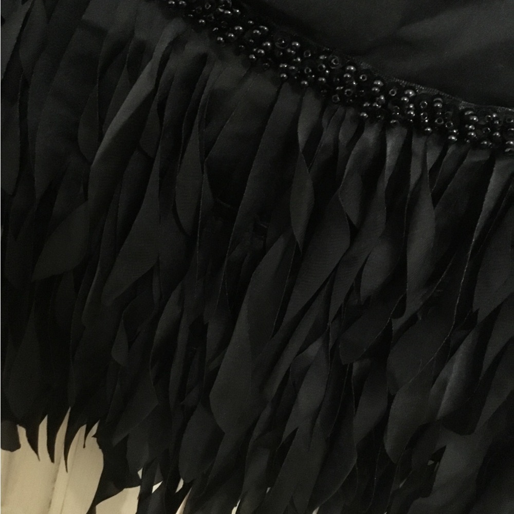 JS Collections Fringe Hem Strapless Dress Size 8 EUC - Picture 3 of 7
